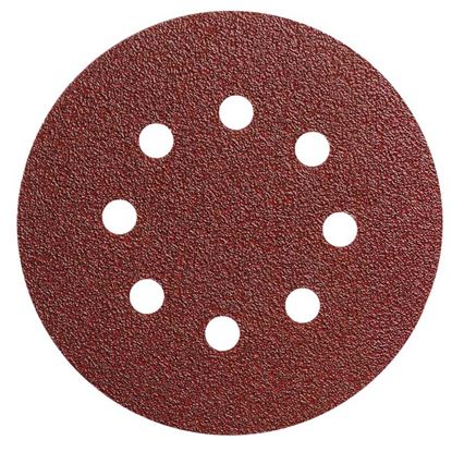 Immagine di 5 FOGLI VELCRO, PER ROTORBITALE, 125 MM, GRANA 240
