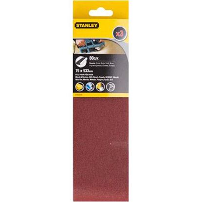 Immagine di 3 NASTRI ABRASIVI, 75X533 MM, GRANA 80