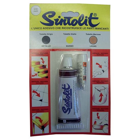 Immagine di STUCCO, SINTOLIT, PER LEGNO, 60 ML, COLORE LEGNO CHIARO