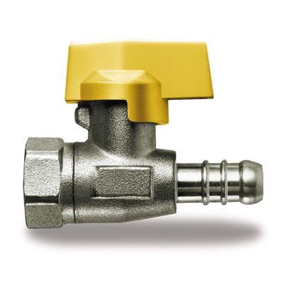 Immagine di RUBINETTO GAS, IVR, DIRITTO, CON PORTAGOMMA, F 1/2"X13 MM, METANO