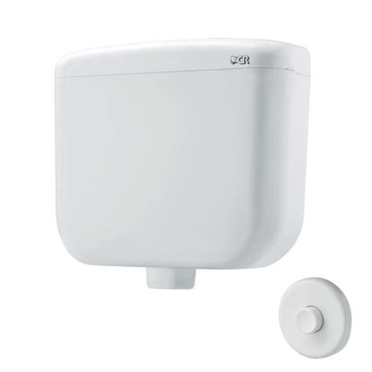 Immagine di CASSETTA A ZAINO CR, GENIUS-CONCEPT I, CON RUBINETTO, COMANDO PNEUMATICO INCASSO