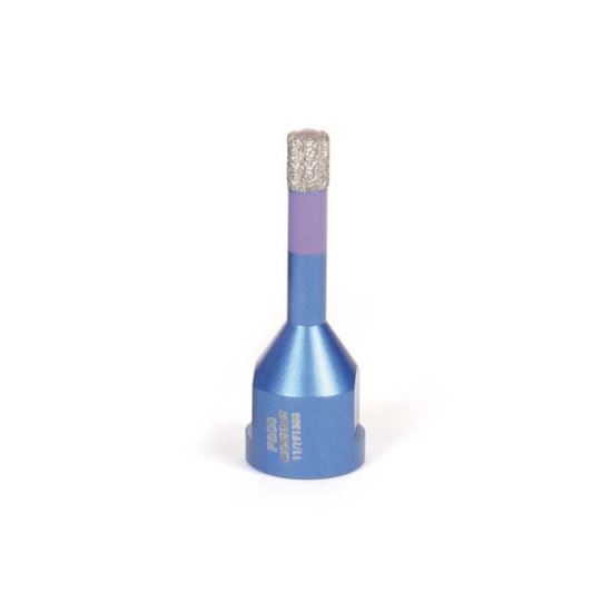 Immagine di FRESA DIAMANTATA MONTOLIT, MONDRILLO, FORATURA A SECCO PER GRESS/CERAMICA DURA/GRANITO/MARMO, FILETTO M14, Ø 14 MM