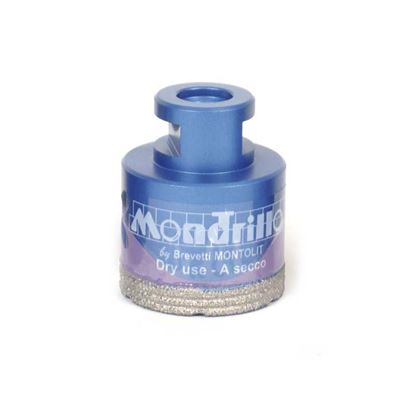 Immagine di FRESA DIAMANTATA MONTOLIT, MONDRILLO, FORATURA A SECCO PER GRESS/CERAMICA DURA/GRANITO/MARMO, FILETTO M14, Ø 40 MM