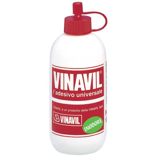 Immagine di ADESIVO VINAVIL, UNIVERSALE, X INCOLLARE LEGNO, CARTA, TELA, SUGHERO E MATERIALI POROSI, X LAVORI DI HOBBISTICA, 100 GR