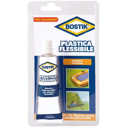 Immagine di ADESIVO BOSTIK PLASTICA FLESSIBILE, PER OGGETTI IN PVC MORBIDO, 50 GR