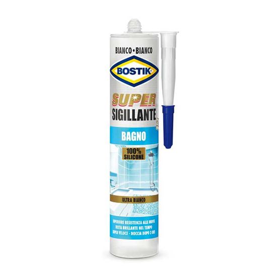 Immagine di SIGILLANTE BOSTIK SUPER SIGILLANTE BAGNO, PER SIGILLATURE SOGGETTE A MUFFE E INGIALLIMENTO, 300 ML
