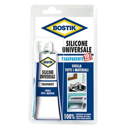 Immagine di BOSTIK, SILICONE UNIVERSALE TRASPARENTE, 60 ML