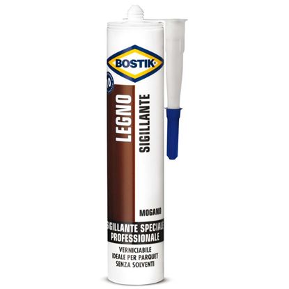 Immagine di SIGILLANTE BOSTIK LEGNO, PER INTERNO ED ESTERNO, 300 ML, COLORE MOGANO