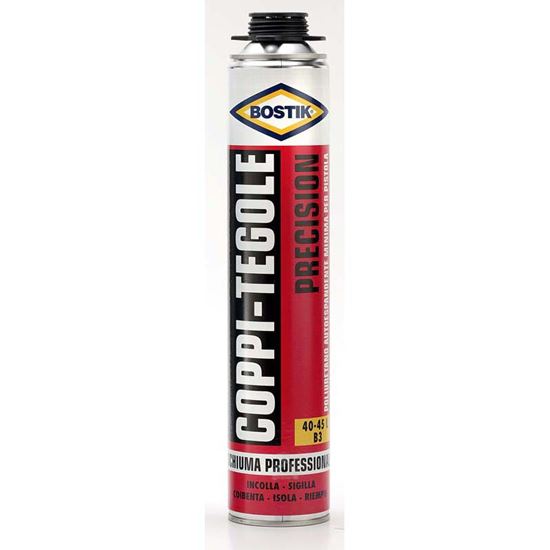 Immagine di SCHIUMA BOSTIK COPPI E TEGOLE PRECISION, X PISTOLA, X FISSARE COPPI, TEGOLE ED ELEMENTI DI COPERTURE, 0,75 LT