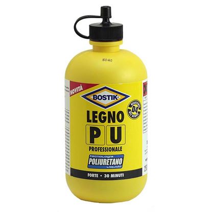 Immagine di COLLA BOSTIK LEGNO PU, POLIURETANICA, RESISTENTE ALL’ACQUA ANCHE DI MARE, 250 GR