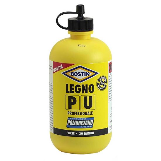 Immagine di COLLA BOSTIK LEGNO PU, POLIURETANICA, RESISTENTE ALL’ACQUA ANCHE DI MARE, 250 GR