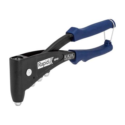 Immagine di RIVETTATRICE RAPID, RP40, CORPO IN METALLO, PER RIVETTI IN ALLUMINIO, DA Ø 3,2 A 4,8 MM