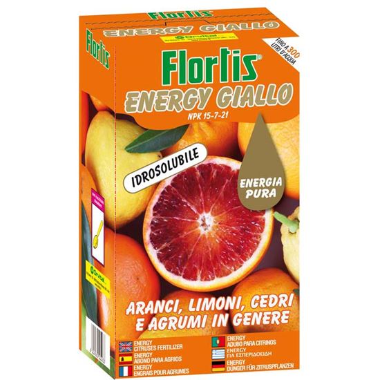 Immagine di CONCIME ENERGY, GIALLO, POLVERE IDROSOLUBILE, PER AGRUMI IN GENERE, 600 GR