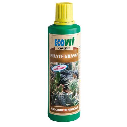 Immagine di CONCIME ECOVIT, LIQUIDO, PER PIANTE GRASSE, PER TUTTE LE SPECIE DI PIANTE GRASSE, 500 GR