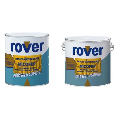 Immagine di SMALTO ANTIRUGGINE ROVER, MICOFER, BRILLANTE, 0,75 LT, COLORE MARRONE BRUCIATO