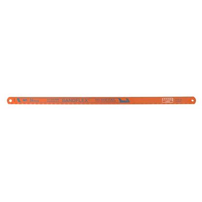 Immagine di LAMA BIMETALLICA SANDFLEX, DORSO ACCIAIO PER MOLLE, 300 MM, ACC.HSS C/DENTI MOLATI X TUTTI I TIPI DI METALLI, 2 PEZZI