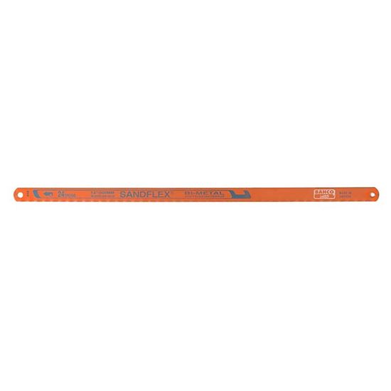 Immagine di LAMA BIMETALLICA SANDFLEX, DORSO ACCIAIO PER MOLLE, 300 MM, ACC.HSS C/DENTI MOLATI X TUTTI I TIPI DI METALLI, 2 PEZZI