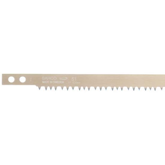 Immagine di LAMA BAHCO, PER ARCHETTO CARPENTIERE, IN ACCIAIO BONIFICATO, DENTATURA CONTINUA, PUNTE DEI DENTI TEMPRATE, 530 MM