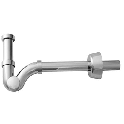 Immagine di SIFONE A S, ABS, CROMATO, 1"1/4, SCARICO Ø 32 MM