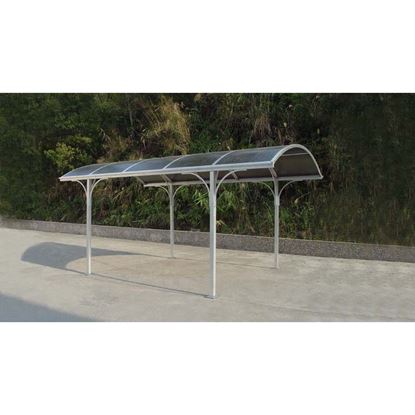 Immagine di CARPORT ALLUMINIO 5X3XH.2,53  COPERTURA POLICARBONATO