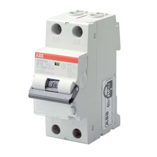 Immagine di INTERRUTTORE MAGNETOTERMICO DIFFERENZIALE ABB, 6 KA, 2P, 30 MA, C16