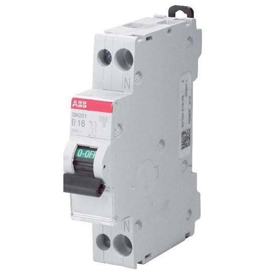 Immagine di INTERRUTTORE MAGNETOTERMICO ABB, 1P+N, 4,5 KA, 10 A