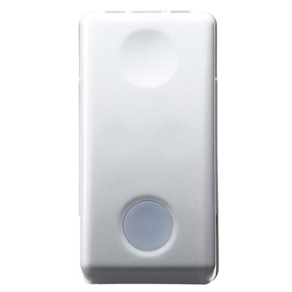 Immagine di PULSANTE SYSTEM UNIPOLARE GEWISS, 10A, LUMINOSO 230 V, COLORE BIANCO