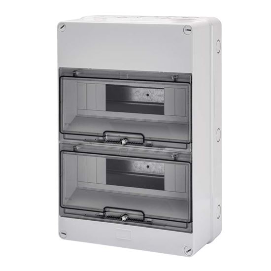 Immagine di CENTRALINO DA PARETE GEWISS, ALLOGGIAMENTO MORSETTIERE, IP55, 12X2, 24 MODULI