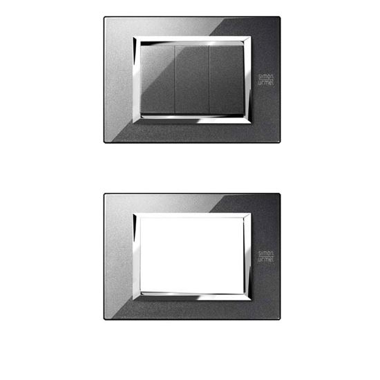 Immagine di PLACCA 7 MODULI, SIMON URMET NEA, FLEXA, IN TECNOPOLIMERO, COLORE BIANCO