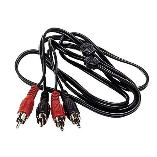 Immagine di CAVO AUDIO STEREO, CONNETTORI RCA, 2 SPINE RCA+2 SPINE RCA, CAVO 1,5 MT