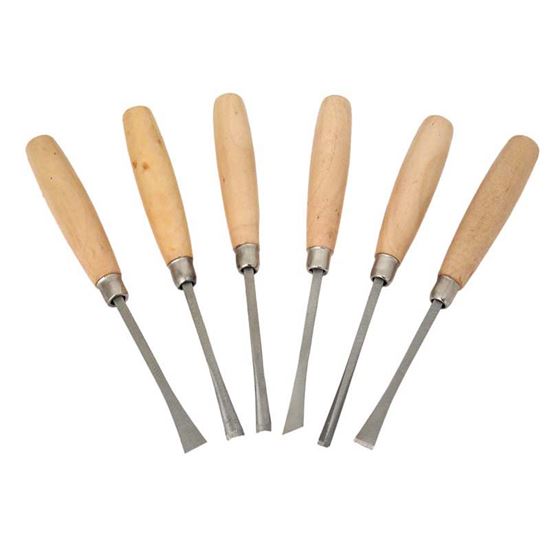 Immagine di KIT 6 SGORBIE, MANICO LEGNO