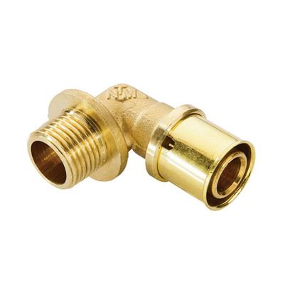 Immagine di RACCORDO A PRESSARE FIT, GOMITO MASCHIO, Ø20X1/2, GAS