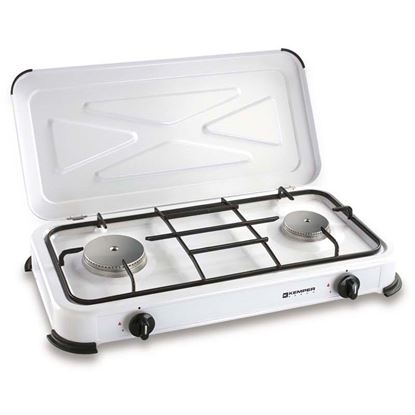 Immagine di FORNELLO SMALTATO 2 FUOCHI 2,4 KW 49X30 CM
