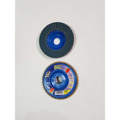 Immagine di DISCO LAMELLARE ABRASIVO PER ACCIAO, ZIRCONIO, Ø115 MM, GRANA 120