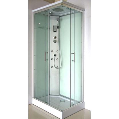 Immagine di CABINA IDRO MANU 70X90X215 CM ALLUMINIO GRIGIO SAT