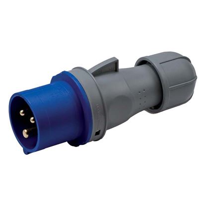 Immagine di SPINA INDUSTRIALE DRITTA, PROTETTA, CABLAGGIO RAPIDO, BASSA TENSIONE, 16 A, IP44, 230 V, 2P+T