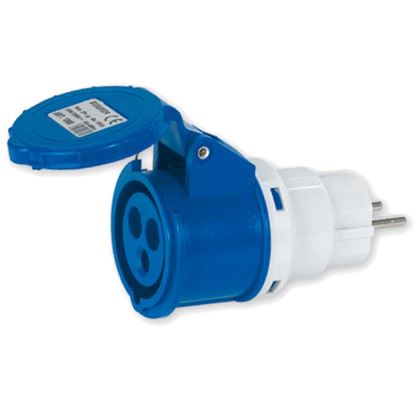 Immagine di ADATTATORE INDUSTRIALE 220V DA SPINA SHUKO A PRESA CEE