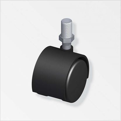 Immagine di ROTELLA PER MOBILI, M10X15, PVC NERA