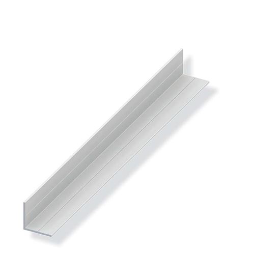 Immagine di ANGOLARE, 11,5X1,5 PVC BIANCO 2,50 MT,  LATI UGUALI
