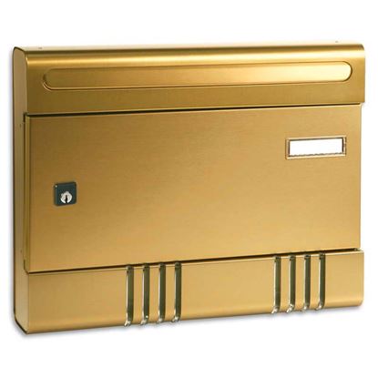 Immagine di CASSETTA POSTALE ALUBOX, 36 X 7 X 29 CM, COLORE GHISA