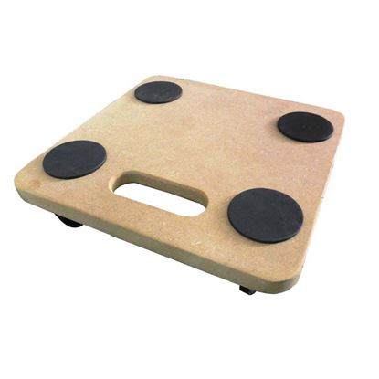 Immagine di CARRELLO PORTAMOBILI, RETTANGOLARE 30X60 CM, PORTATA 200 KG