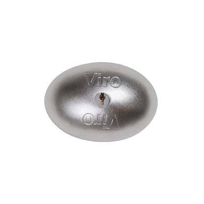 Immagine di 2 CHIUSURE FURGONI VIRO, VAN LOCK, IN ACCIAIO INOX, BARILOTTO A 8 PISTONCINI, APERTURA DI EMERGENZA DALL'INTERNO