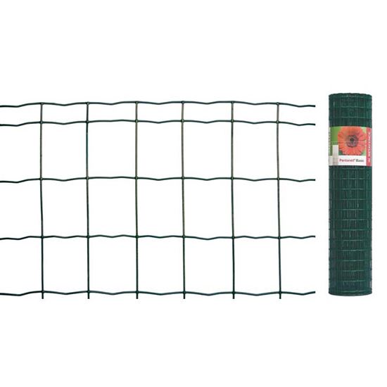 Immagine di RETE ZINCATA PLASTICATA, PER USO RESIDENZIALE, ROTOLO DA 25 MT, MAGLIA 76,2X63,5 MM, FILO Ø1,8/2,2, H 81 CM
