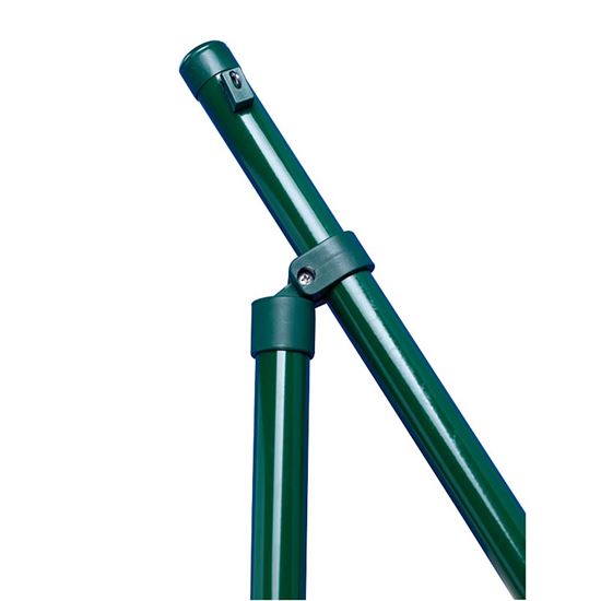 Immagine di PALO PLASTICATO VERDE, CON TAPPO DI FINITURA IN MATERIALE PLASTICO, A SEZIONE TONDA, Ø 38 MM, H 170 CM