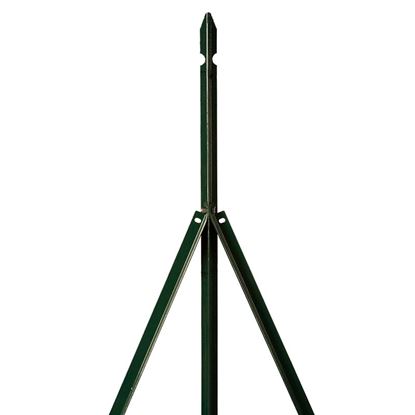 Immagine di PALO ZINCATO PLASTICATO, SEZIONE A "T" 30X30 MM, H 150 CM