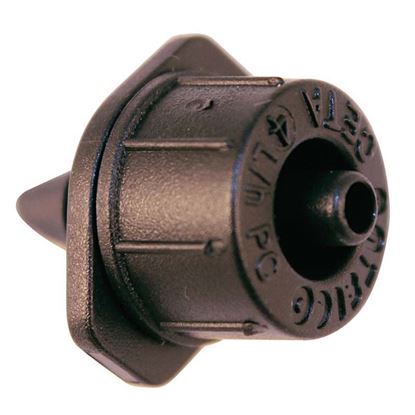 Immagine di GOCCIOLATORE RAIN, AUTOCOMPENSANTE, FACILE ISPEZIONE E PULIZIA, AD INNESTO, Ø 4 MM, PORTATA 2 LT/H CONFEZIONE DA 10 PZ