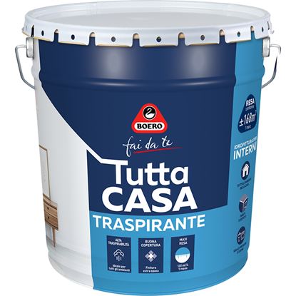 Immagine di IDROPITTURA TUTTACASA, PER INTERNI, ELEVATA TRASPIRABILITÀ, PER TUTTI GLI AMBIENTI, BIANCO, 14 LT