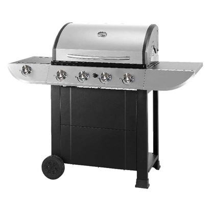 Immagine di BARBECUE 4 FUOCHI PIÙ FORNELLO LATERALE, PREDISPOSTO PER LA PIETRA LAVICA