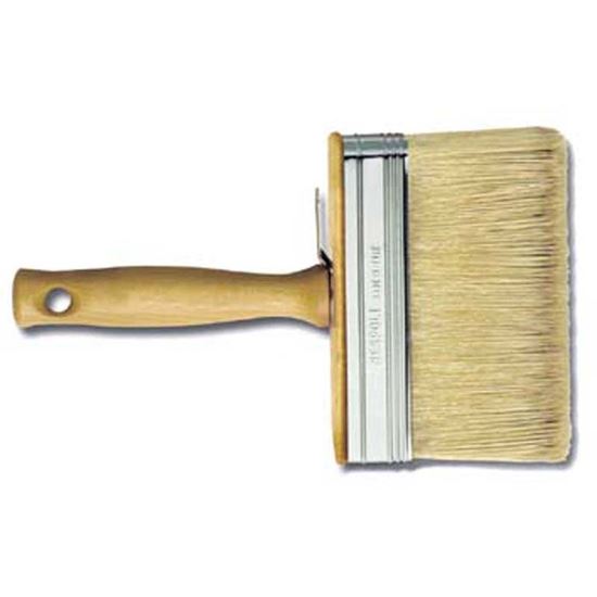 Immagine di PLAFONIERA MANICO LEGNO, SETOLA BIONDA MISTA, 120X30 MM