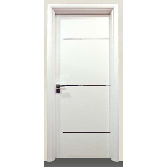 Immagine di PORTA GRETA BIANCO BATT., REVERS., 88X214 CM, TELAIO PIATTO, ACC. CRS